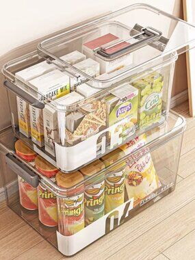 Medicine Organizer Storage Box with Handle, Plastic First Aid Box Empty,